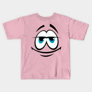 comic cartoon funny face Kids T-Shirt